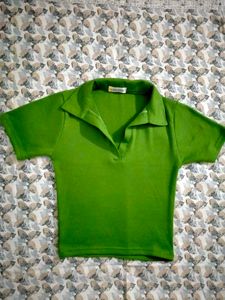 Combo Of Two Summer Crop Tops Green And Navy Blue
