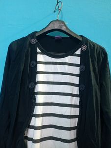 BLACK SHRUG ALIKE TOP 👚