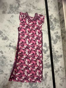 Vintage Pink Floral Nightgown