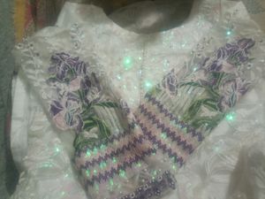 Beautiful White Pakistani Suit
