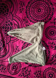 Green Bralette Crop Top