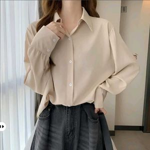 NEW WITH TAG Elegant Cream Long Sleeve Shirt