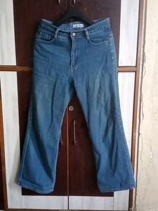 Women Blue Wide Leg Jeans