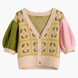 Colourful Cute Knitted Cardigan
