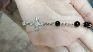 Long cross necklace
