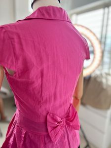 Pink Double-Breasted Thin Top