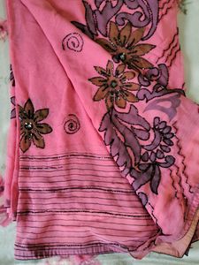 Pink Designer Saree