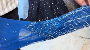 8 Lehnga different Blue Embellished Lehenga Choli
