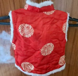 Festive Red Baby Vest
