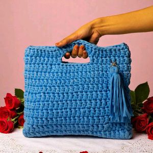 Combo - 2 Blue Handbag With Tassel