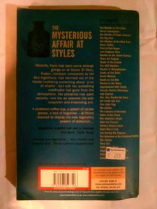 &#39;The Mysterious Affair At Styles&#39; Agatha Christie.