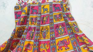 Jaipuri Barmeri Prints Gown/Dress