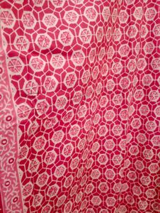 Pink Patterned Kaftan Dress