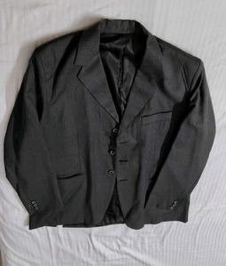Men Fully Stitched Striped Formal Suit