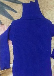 Blue Turtleneck Sweater 2-6 Year Kids Boys &amp; Girls
