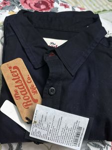 Roadster full sleeves Navy blue checked shirt