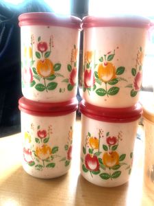Fibre Jars Container 500ml 4 &amp; 750ml 2