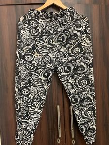 Black and White Paisley Pants