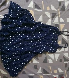 Women Skater Dark Blue Dress