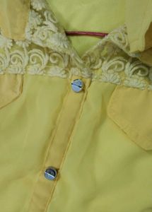 Yellow Lace Top