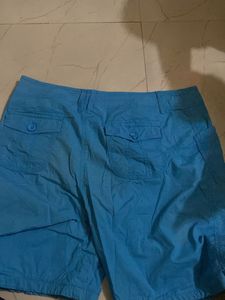 Blue Utility Shorts
