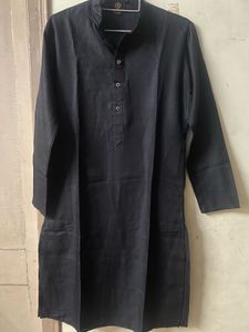 Men's Black Kurta