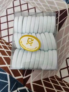 White Elastic Hair Ties - Bulk Pack