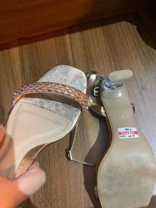 Metro Glass Heel Sandals