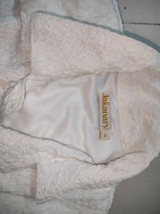 Textured White Crop Wrap Top