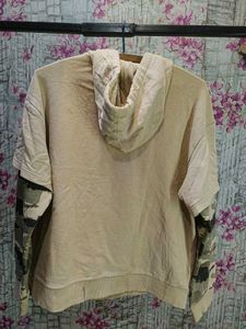 Beige 'Dream!' Graphic Hoodie