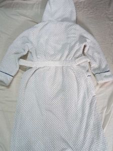 White Cotton Bathrobe