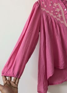 Pink A-Line High-low top