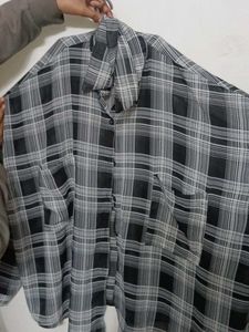 Checked Black and White Shirt