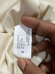 Studiofit Cream Polo T-Shirt