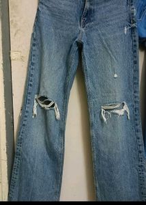 Zara Distressed Denim Jeans, Fit 26/27/28