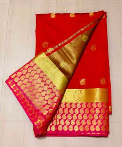 Red &amp; Gold Saree