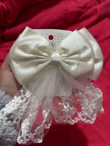 Cute White Lace Hair Bow