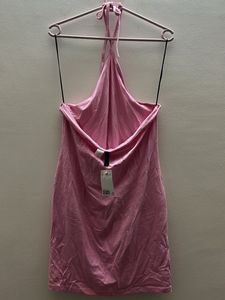 Pink halter dress