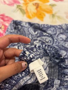 Paisley Print Smocked Sundress