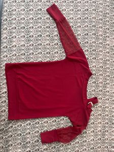 Stylish Red Top - Never Worn