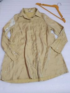 Shimmer Cotton Blend Shirt
