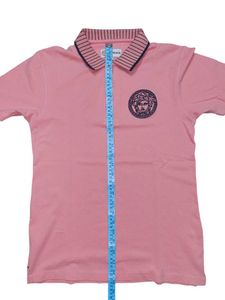 Versace Pink Medusa Polo Shirt
