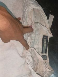 Tan Casual Unisex Linen Pants