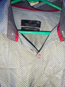 Men's Patterned Casual Shirt XXL 44 cm