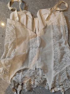 White Lace Bustier Garter Top