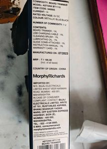 Morphy Richards All In One Trimmer For Men