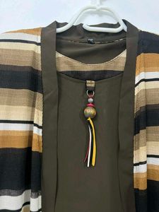 🚨Price Drop💥 Striped Duster Cardigan &amp; Dress S