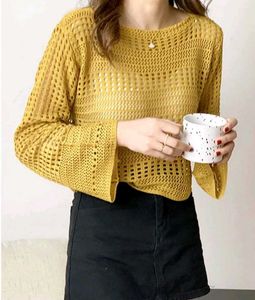 Crochet Knit Top💛🤩🤩