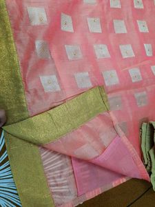 Chanderi Cotton Kurta ,Pant, Dupatta
