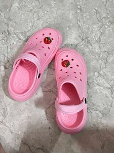 Pink Strawberry Clogs